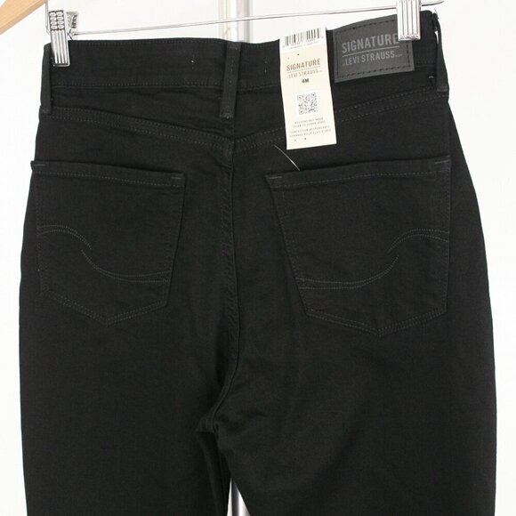 NWT Levi's Signature Black High Rise Skinny Denim Jean Sz 27 x 30 (4M) - Picture 6 of 10